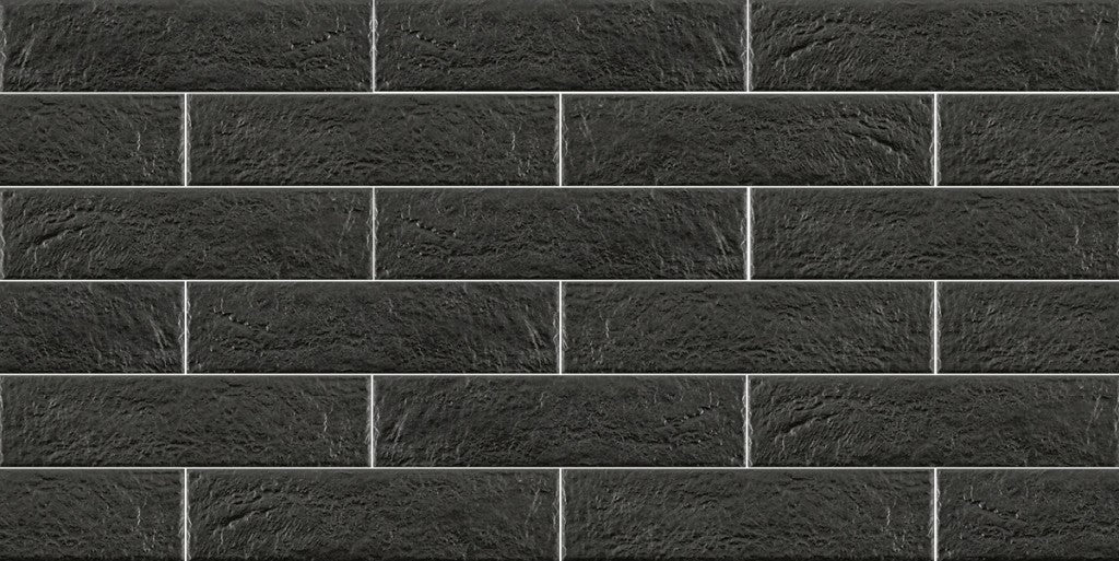 Elios The Wall Nero | Porcelain | 75x304x10mm | Natural