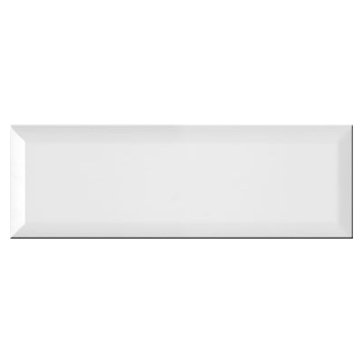 Ribesalbes Bisel Blanco Bevelled | Ceramic | 100x300x8mm | Gloss