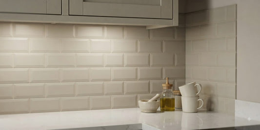 Ribesalbes Bisel light grey | Ceramic | 100x200x8mm | Gloss