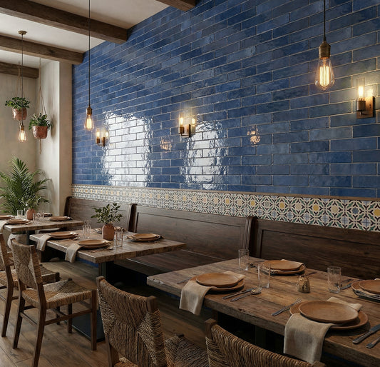 Grestec Bardot Blue | Ceramic | 65x200x9mm | Gloss