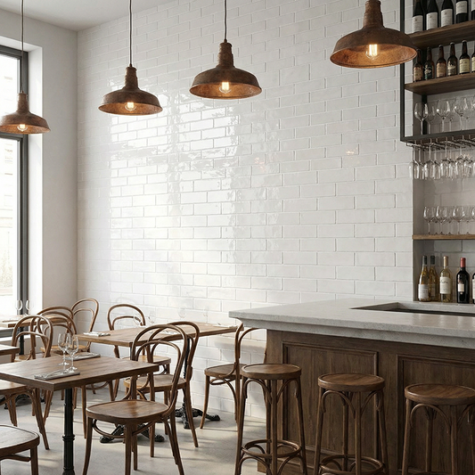 Grestec Bardot White | Ceramic | 65x200x9mm | Gloss