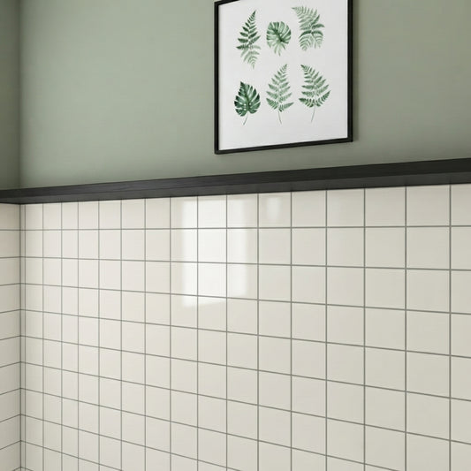V&B - Pro Arch 3.0 Glazed Vitreous Neutral White 3201 C300 | Ceramic | 100x100x6mm | Matt