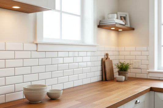 Ribesalbes Bisel Blanco Bevelled | Ceramic | 100x300x8mm | Gloss