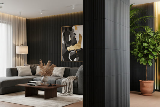 Quintessenza Marea Alta-Marea Nero | Ceramic | 75x300x8-13mm | Matt