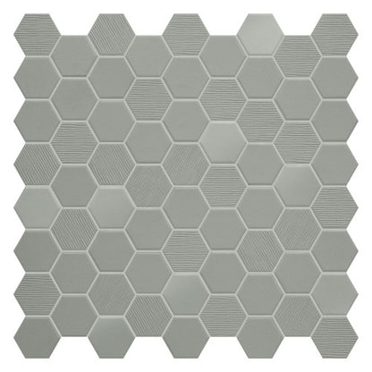 Terratinta Hexa Wild Sage | Porcelain | 38x43x4mm | Matt / Gloss / Fabric