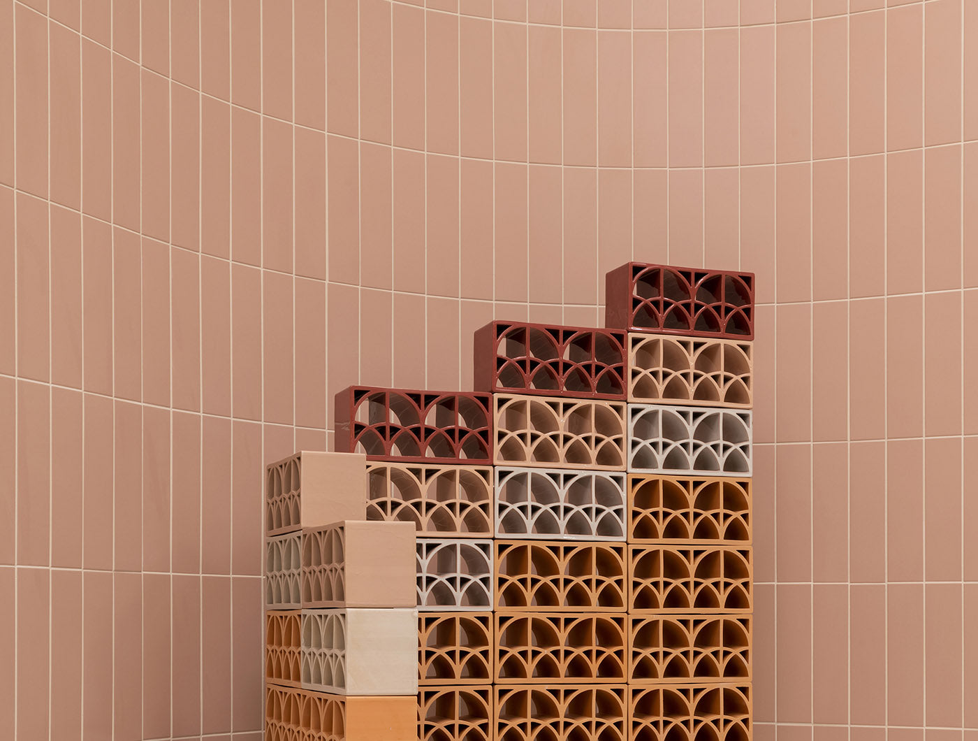 Terratinta Sartoria Fornace Split Loop red brick | Ceramic | 120x238mm | Matt