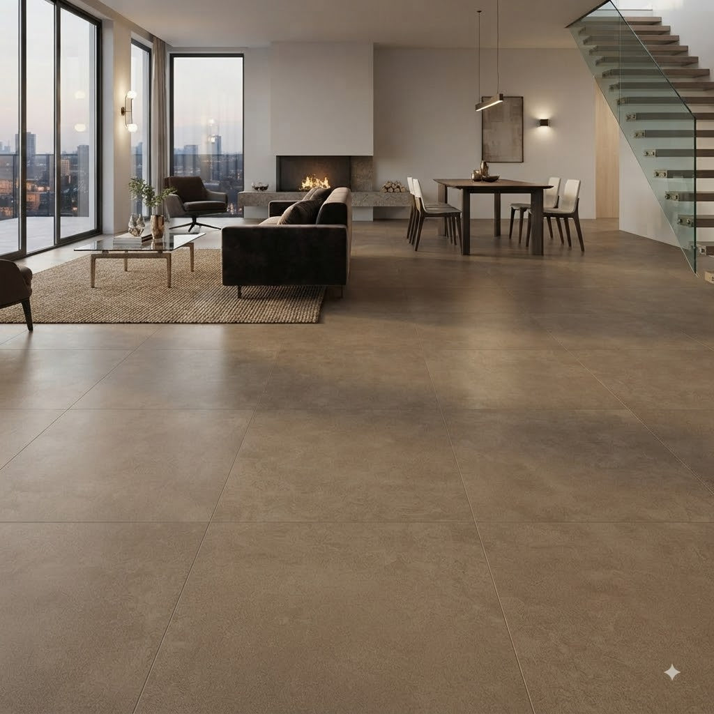 Terratinta - Betongreys warm tre TTBGWT60N | Porcelain | 600x600x10mm | Natural