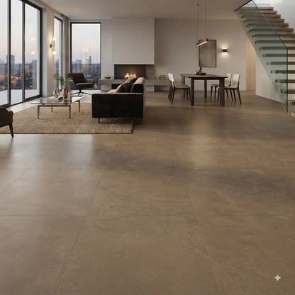 Terratinta - Betongreys warm tre TTBGWT60N | Porcelain | 600x600x10mm | Natural