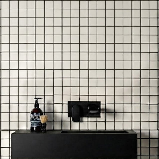 V&B - Pro Arch 3.0 Glazed Vitreous Neutral White 3709 C300 | Ceramic | 50x50x6mm on 300x300mm mesh | Matt