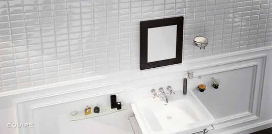 Equipe - Metro White Bevelled | Ceramic | 75x150mm | Gloss