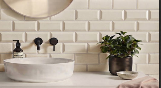 Adex - Modernista Marfil Crackle Bevelled ADMO2010 | Ceramic | 75x150x6.5mm | Crackle Gloss