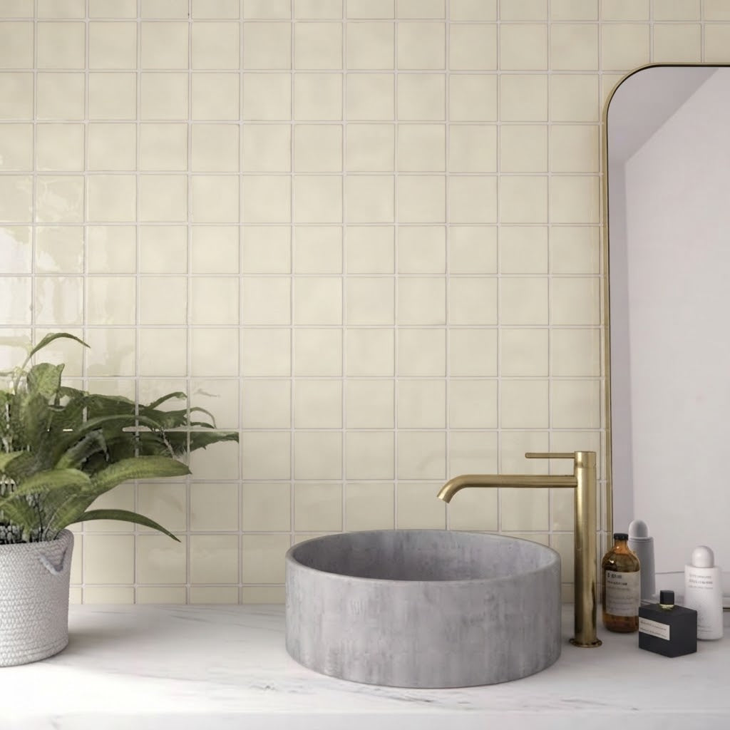 Self Style - Natura Ivory | Ceramic | 100x100x10mm | Gloss