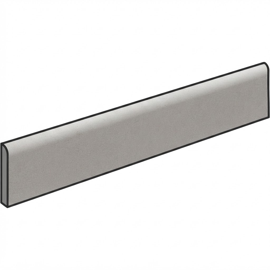 Porcelaingres - Just Grey mid grey battiscopa becco civetta X670121  | Porcelain | 70x600x10mm | Natural