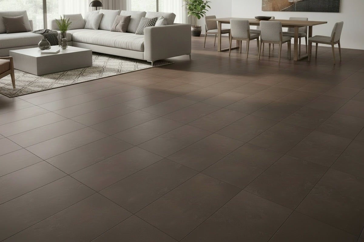 Villeoy & Boch Pure Line Dark Greige | Porcelain | 600x600x11mm | Natu ...