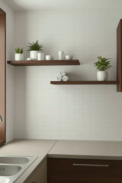 Grestec Rolla White | Ceramic | 50x200x8.5mm | Matt