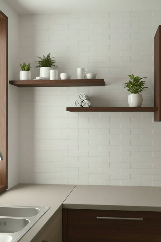 Grestec Rolla White | Ceramic | 50x200x8.5mm | Matt