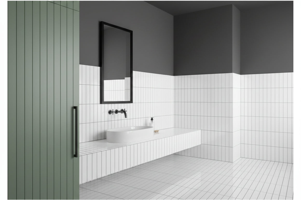 Grestec Rolla White | Ceramic | 50x200x8.5mm | Gloss