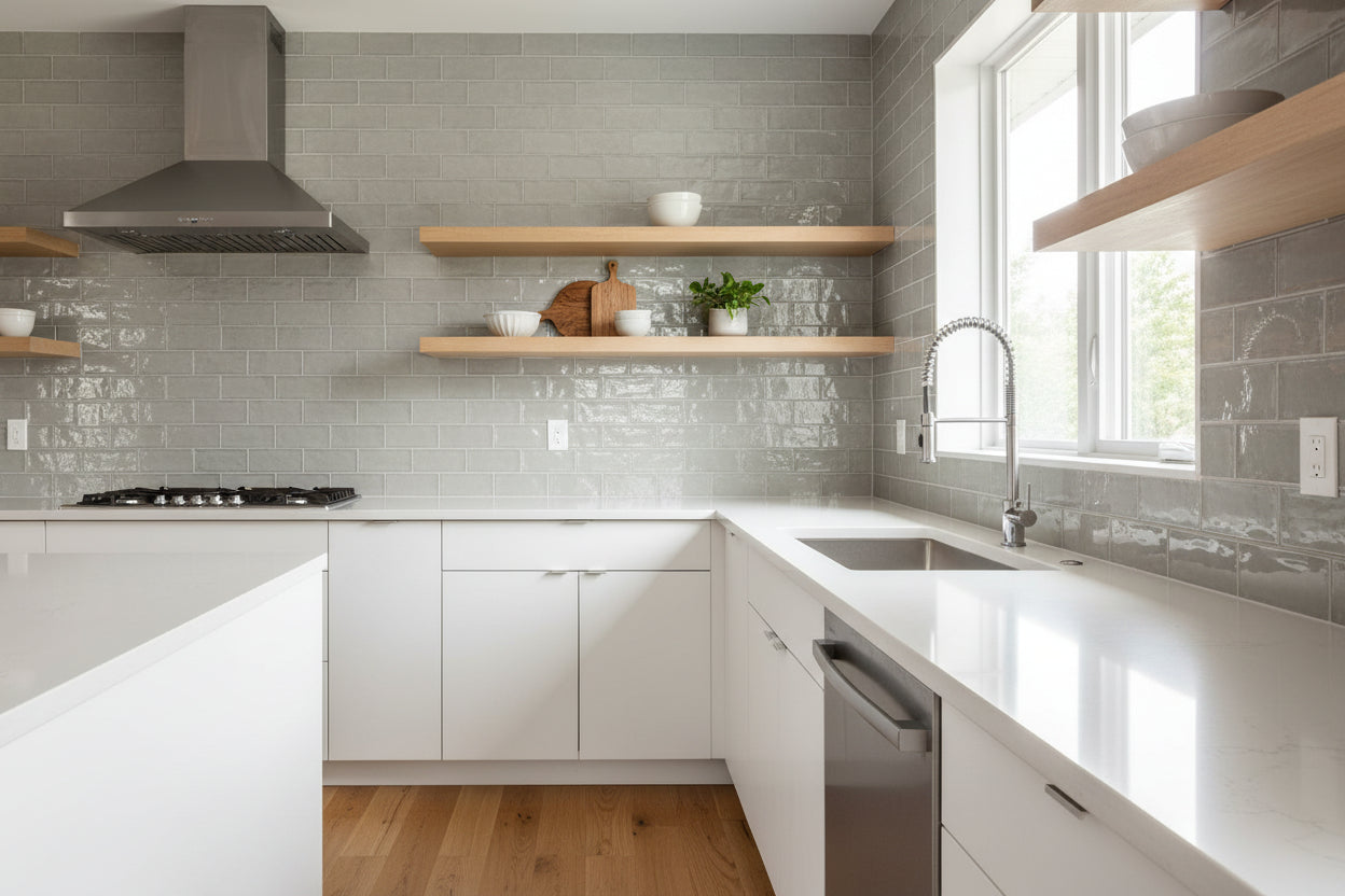 Tonalite Krakle Grigio Tavella | Ceramic | 75x150x7mm | Gloss