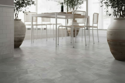 Equipe - Urban silver hexagon | Porcelain | 292x254x9mm | Natural